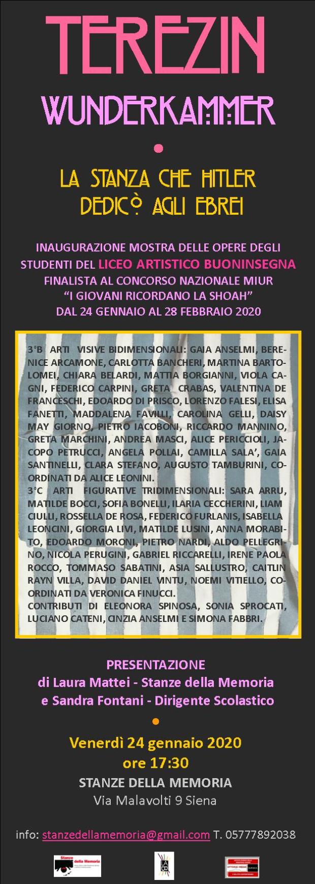 INVITO STANZE DELLA MEMORIA.